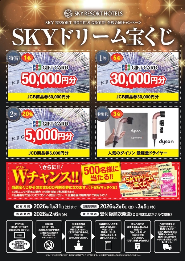 SKYドリーム宝くじ配布中